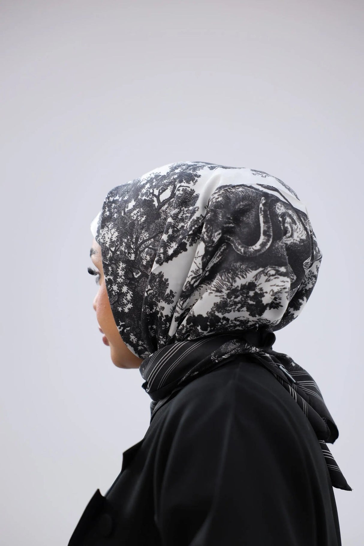 Multicolor Animal Print Square Scarf Smack Touch (Hijab)