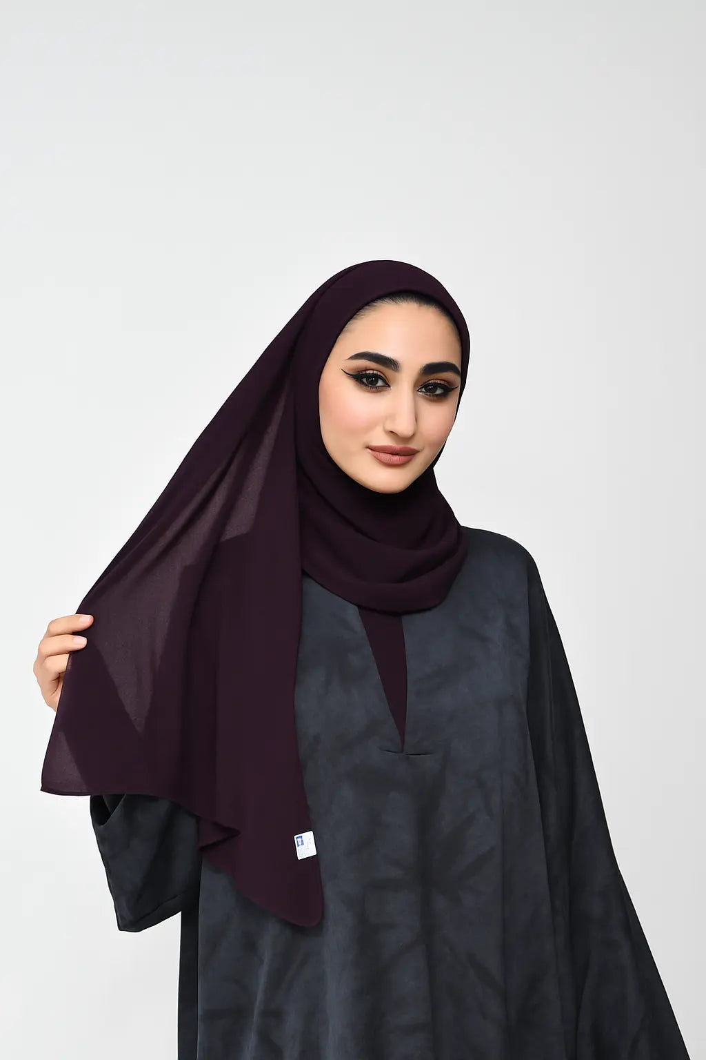 Chiffon High Quality Stitch Hijab Smack Touch (Hijab)