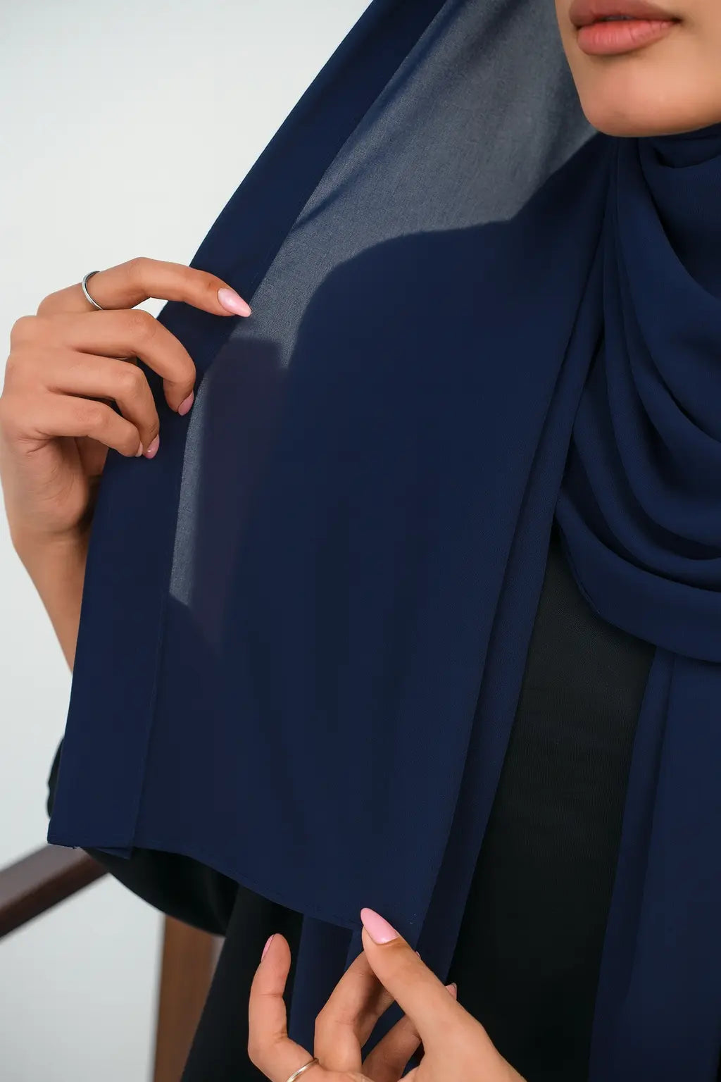 Chiffon with Canvas Hijab Smack Touch (Hijab)