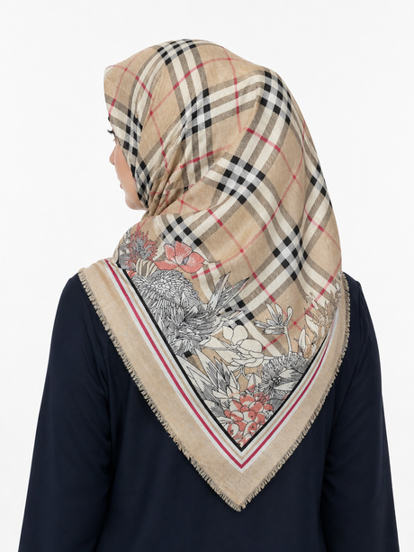 Viscose Wool Scarf Hijab Murabba 90*90