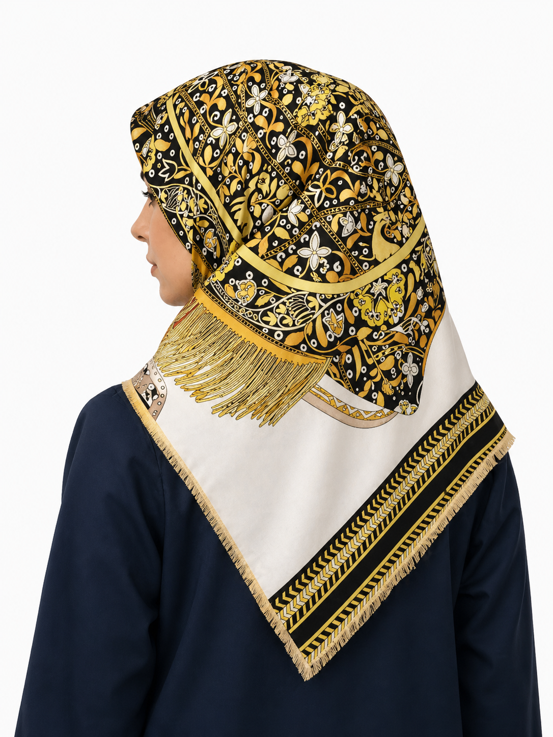 Viscose Wool Scarf Hijab Murabba 90*90