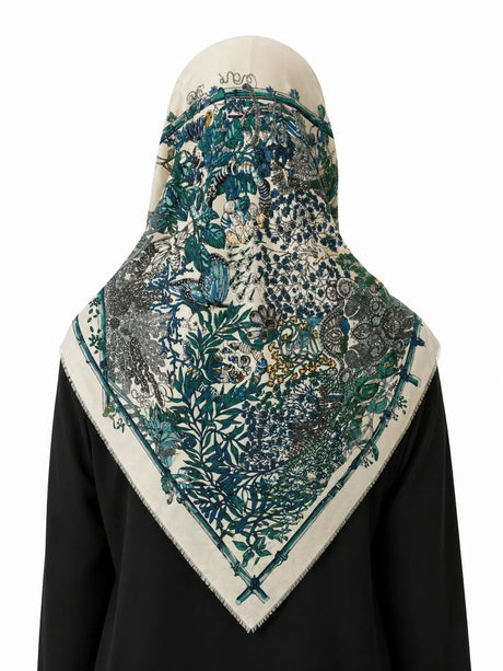 Viscose Wool Scarf Hijab Murabba 90*90