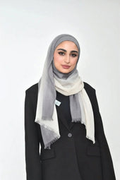 Shaded Linen Viscose Scarf
