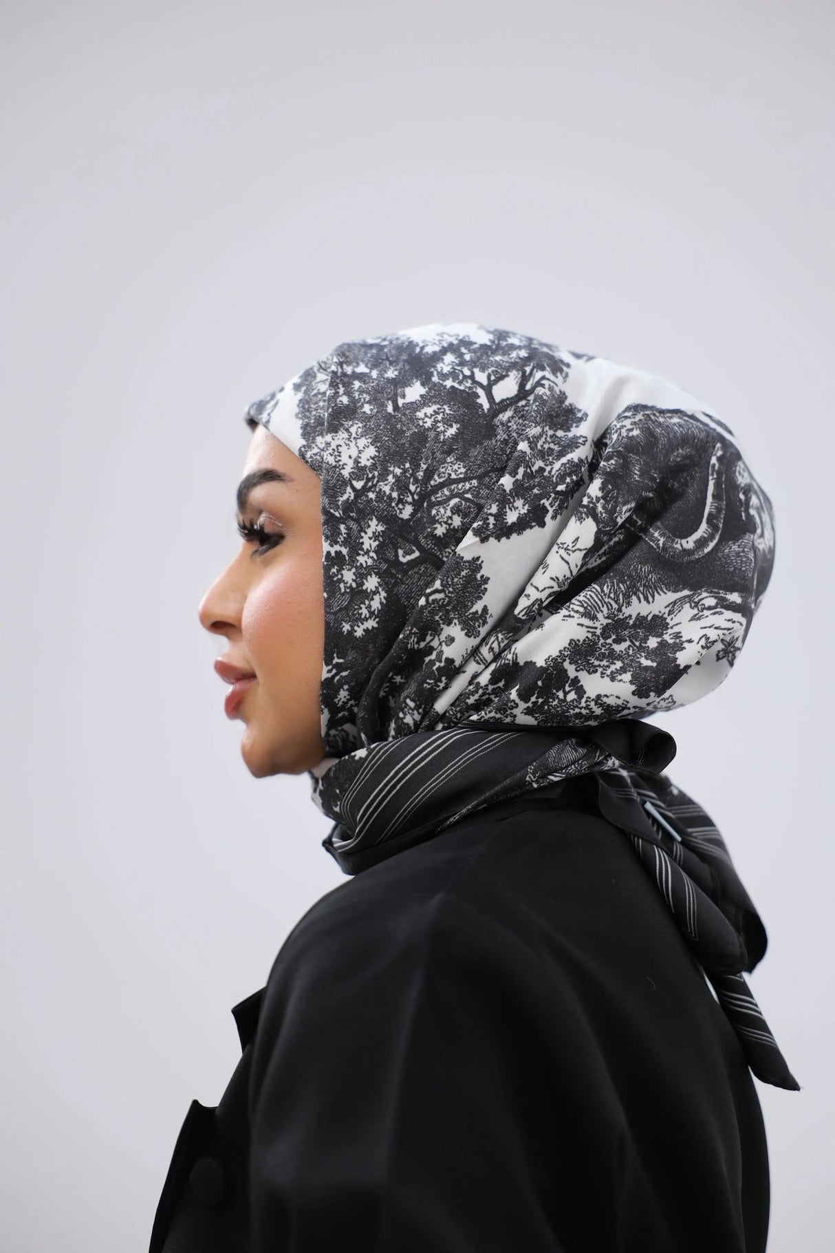 Multicolor Animal Print Square Scarf Smack Touch (Hijab)