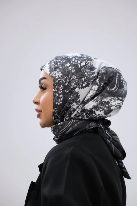Multicolor Animal Print Square Scarf Smack Touch (Hijab)