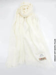 Farah Premium Quality Shawl Creamy Off White Linen Scarf