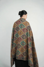 Kalamkari Pashmina Shawl Smack Touch