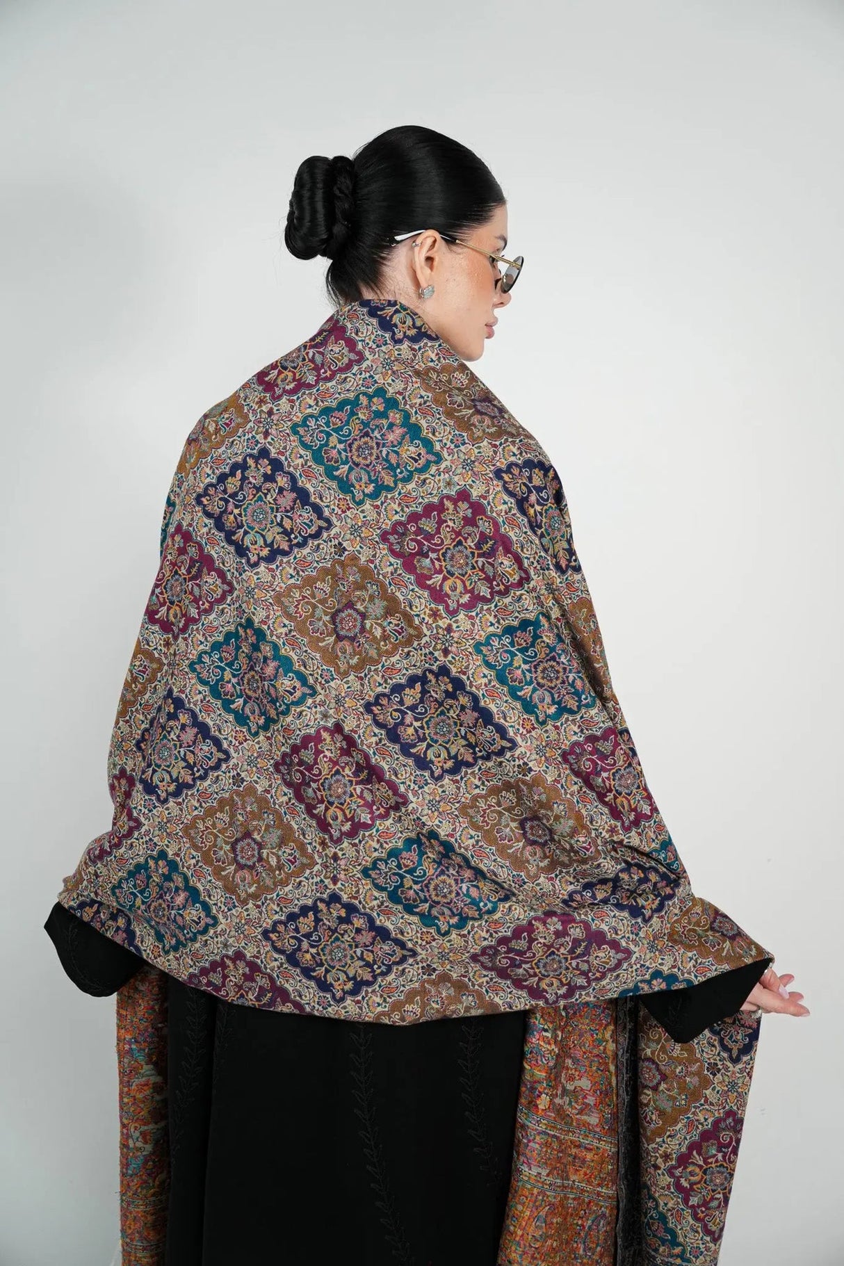Kalamkari Pashmina Shawl Smack Touch
