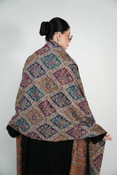 Kalamkari Pashmina Shawl Smack Touch
