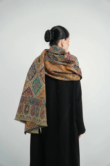 Kalamkari Pashmina Shawl Smack Touch