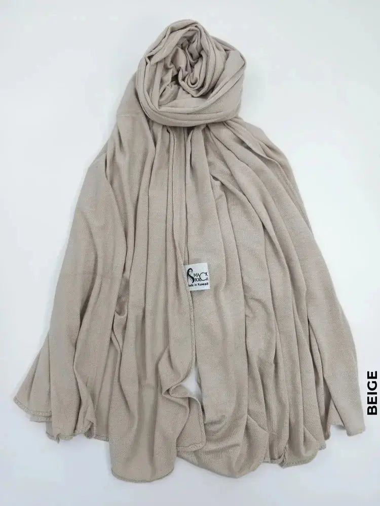 Cotton Italy Hijab | خام قطن ايطالي حجاب Beige Scarf (Hijab)