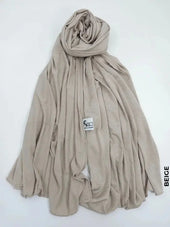 Cotton Italy Hijab | خام قطن ايطالي حجاب Beige Scarf (Hijab)