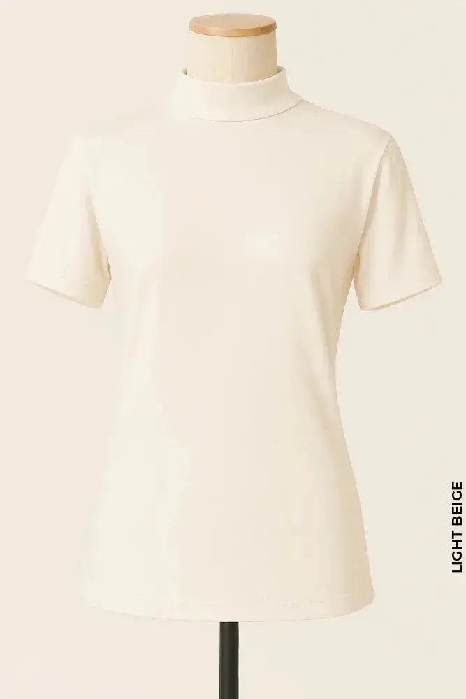 Cut Sleeves Cotton T-Shirt | Nus Kum Light Beige Winter Products