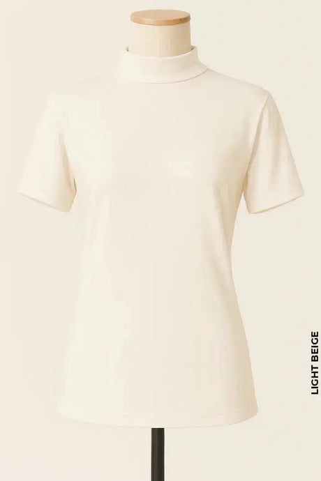 Cut Sleeves Cotton T-Shirt | Nus Kum Light Beige Winter Products