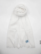 Premium Viscose Shawl Hijab White Scarf (Hijab)