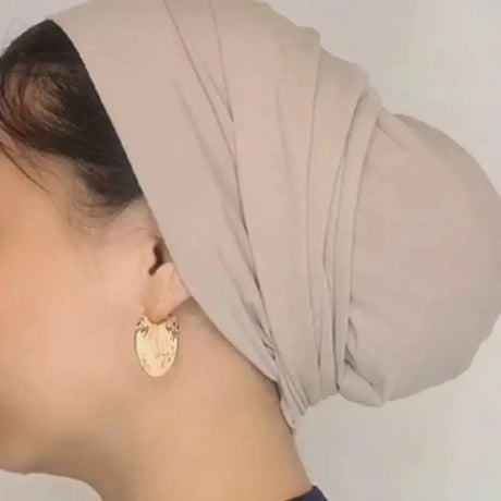 Princess Turban Scarf Beige Bandana