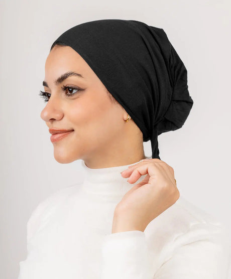 No Thread Undercap with Tie Back Hijab Smack Touch (Hijab Accessories)