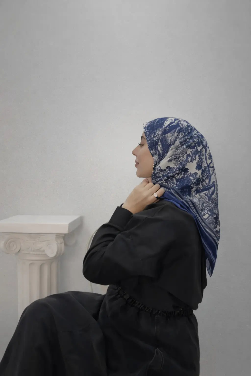 Multicolor Animal Print Square Scarf Smack Touch (Hijab)